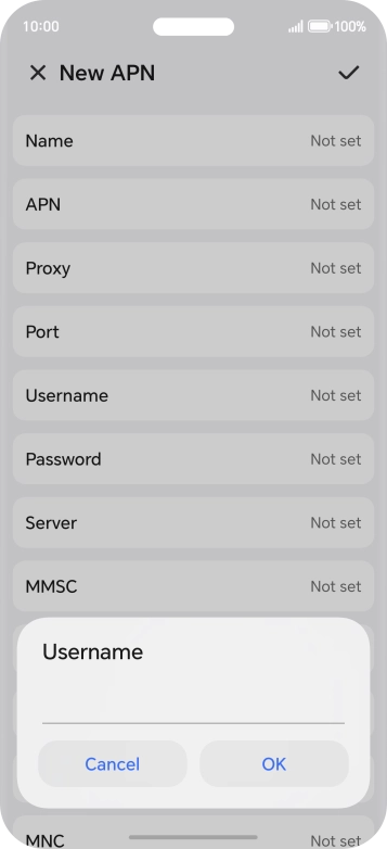 Key in eesecure and press OK.