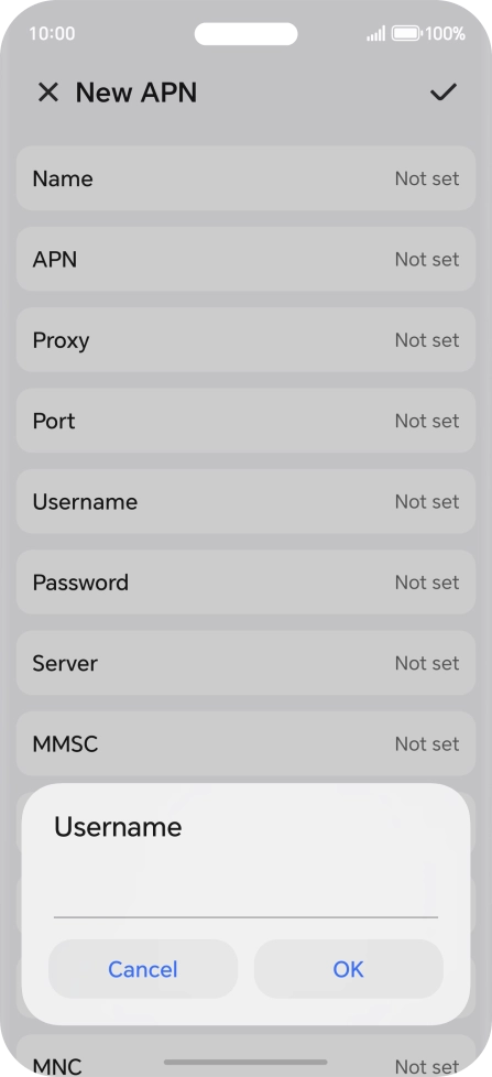 Key in eesecure and press OK.