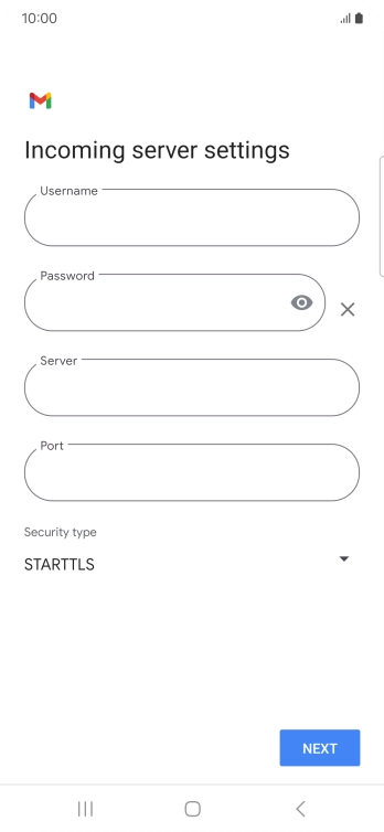 Press the field below 