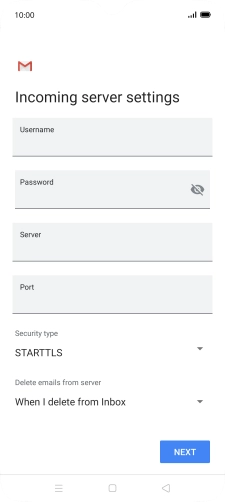 Press the field below 