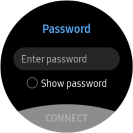 Press Enter password.