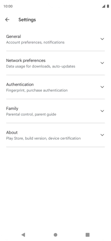 Press Network preferences.