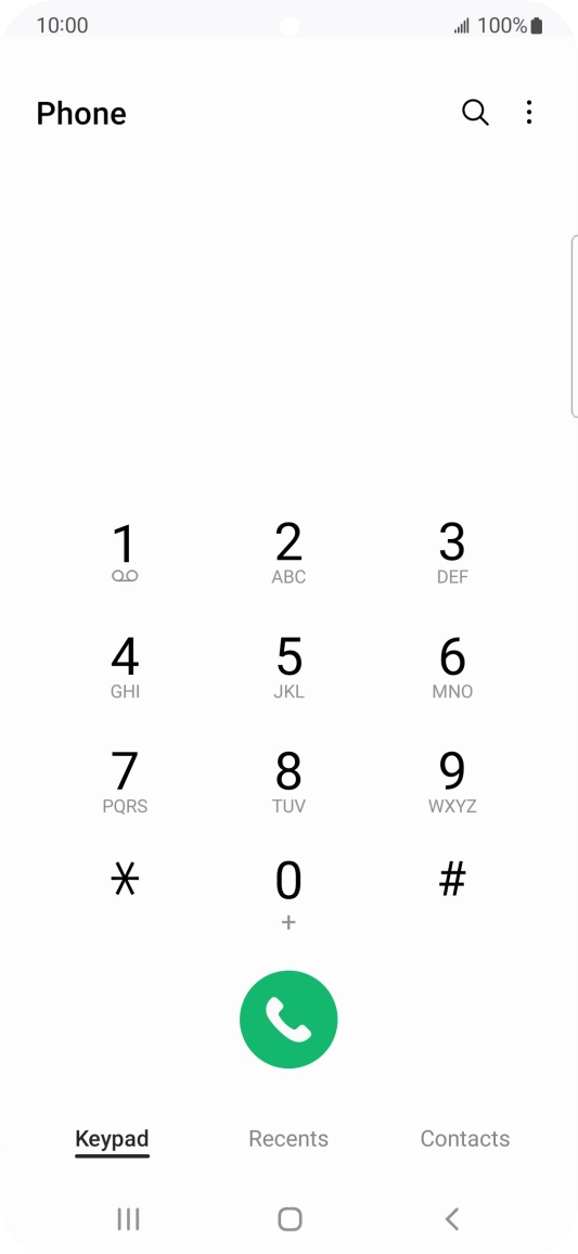 Press the menu icon.