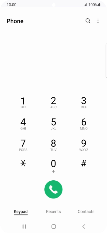 Press the menu icon.