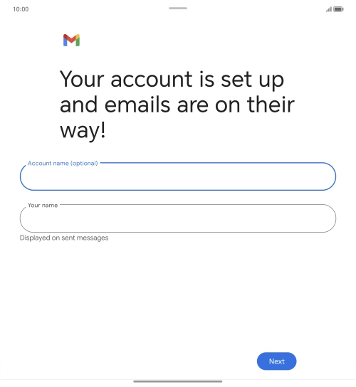 Press the field below 