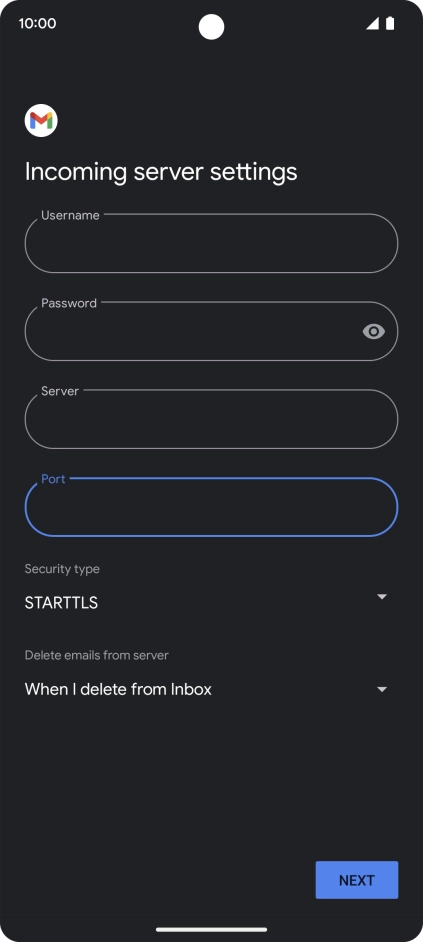 Press the drop down list below 
