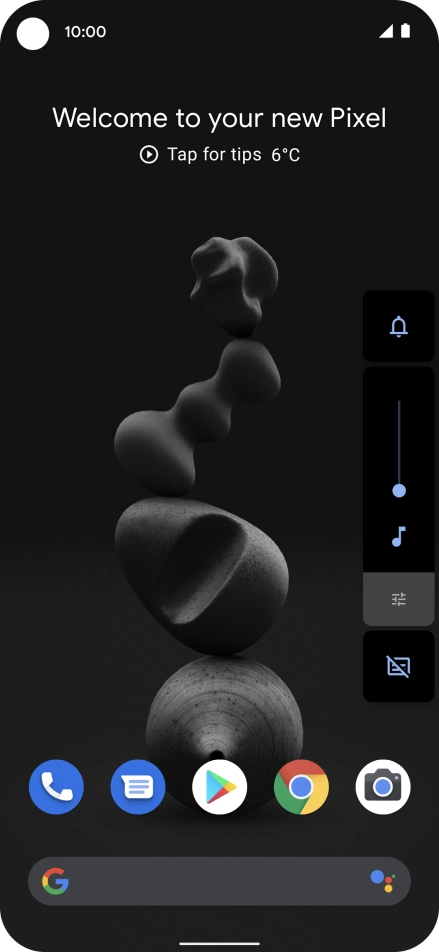 Press the sound mode icon the necessary number of times to turn silent mode on or off.