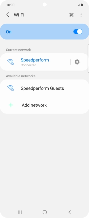 Press the Home key to return to the home screen.