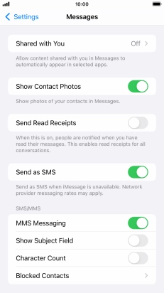 Press the Home key to return to the home screen.