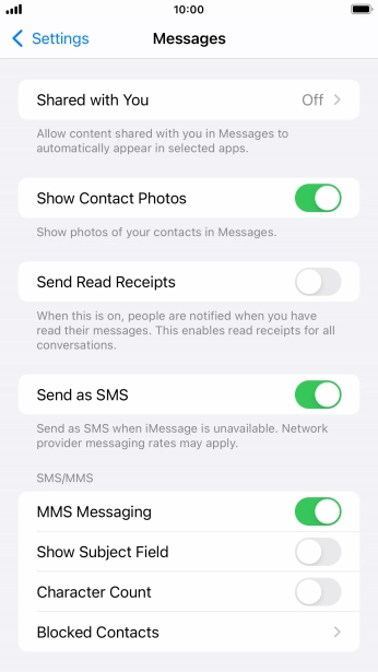 Press the Home key to return to the home screen.