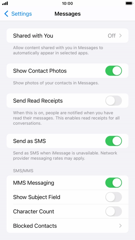 Press the Home key to return to the home screen.