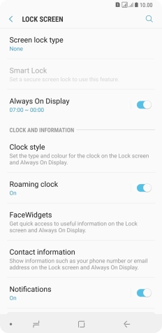 Press the Home key to return to the home screen.