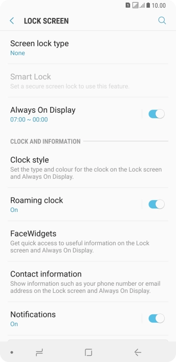 Press the Home key to return to the home screen.