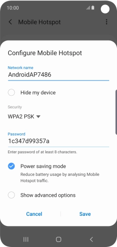 Press the field below 