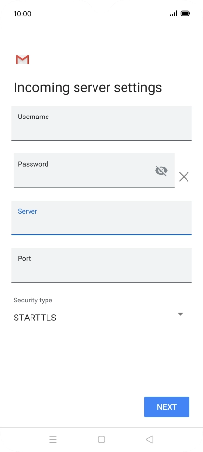 Press the field below 