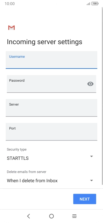 Press the field below 