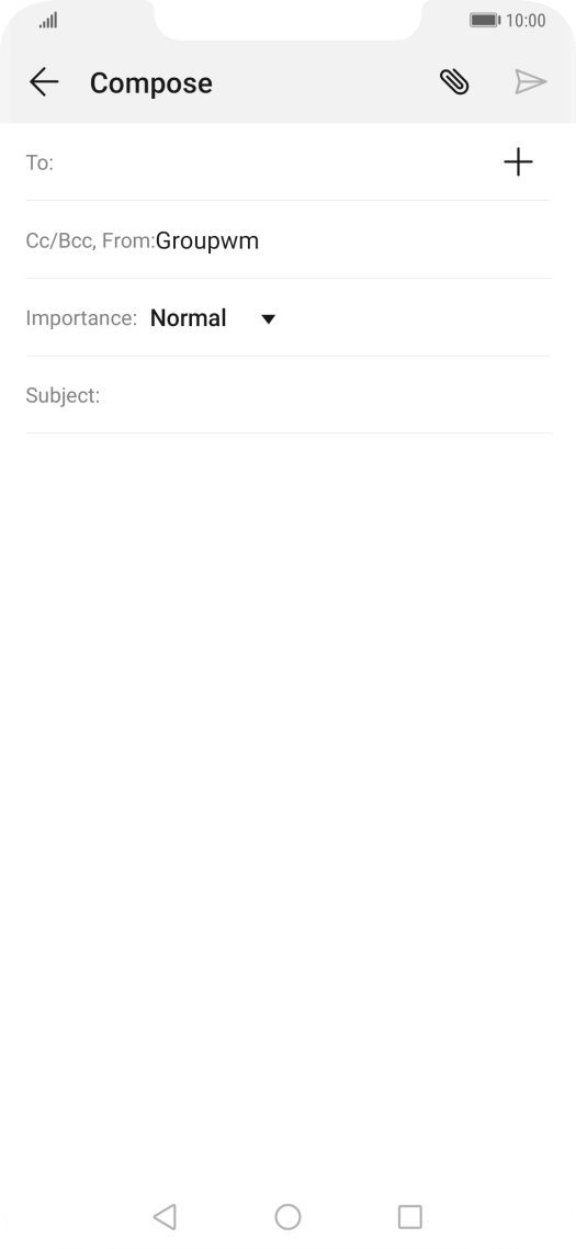 Press To and key in the first letters of the recipient's name.