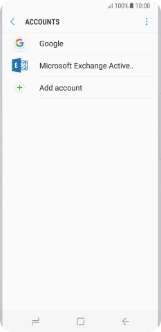 If this screen is displayed, you email account has been recognised and set up automatically. Follow the instructions on the screen to key in more information and finish setting up your phone.