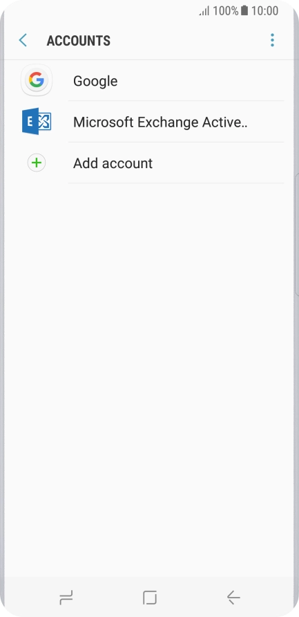 If this screen is displayed, you email account has been recognised and set up automatically. Follow the instructions on the screen to key in more information and finish setting up your phone.