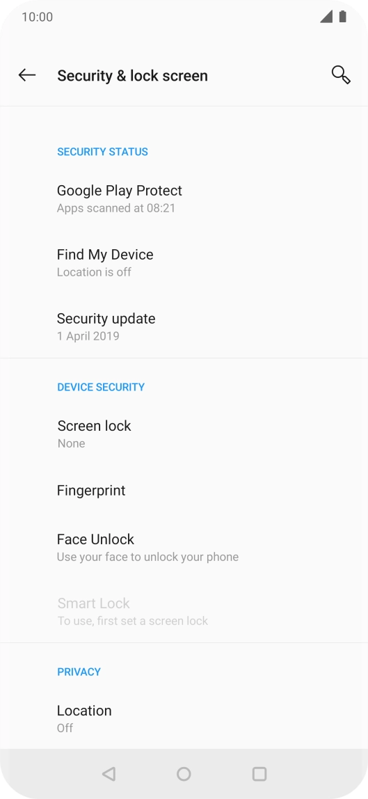 Press the Home key to return to the home screen.