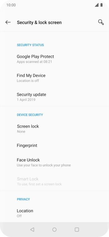 Press the Home key to return to the home screen.