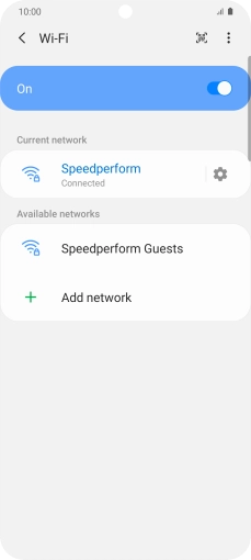 Press the Home key to return to the home screen.