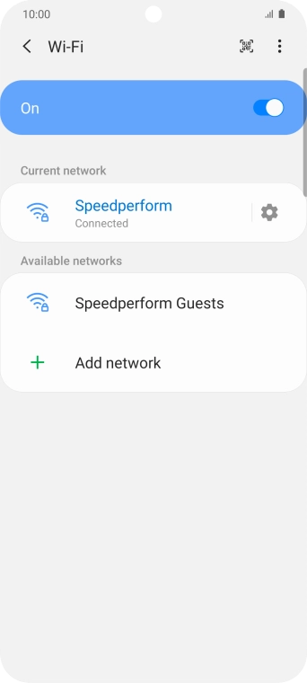 Press the Home key to return to the home screen.