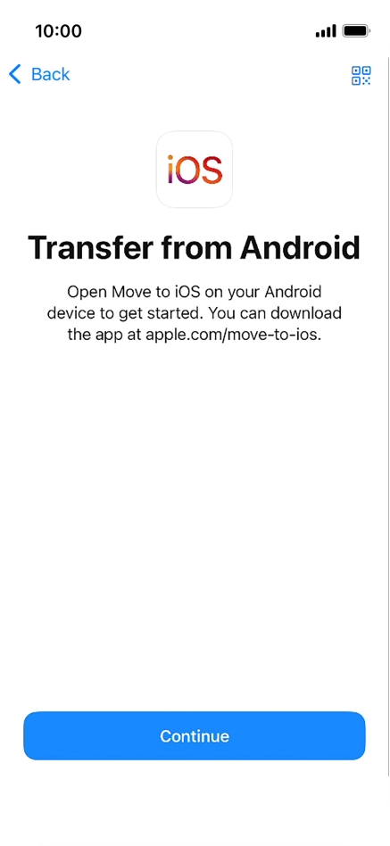 To transfer content to your phone, you need to install the app 