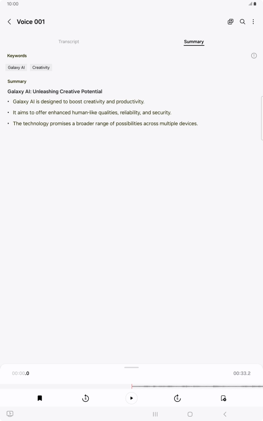 Press the Return key to save the changes.