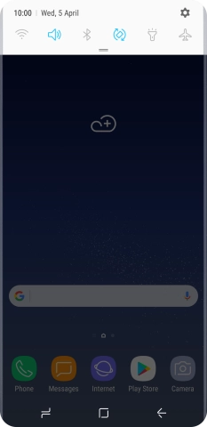 Press the settings icon.