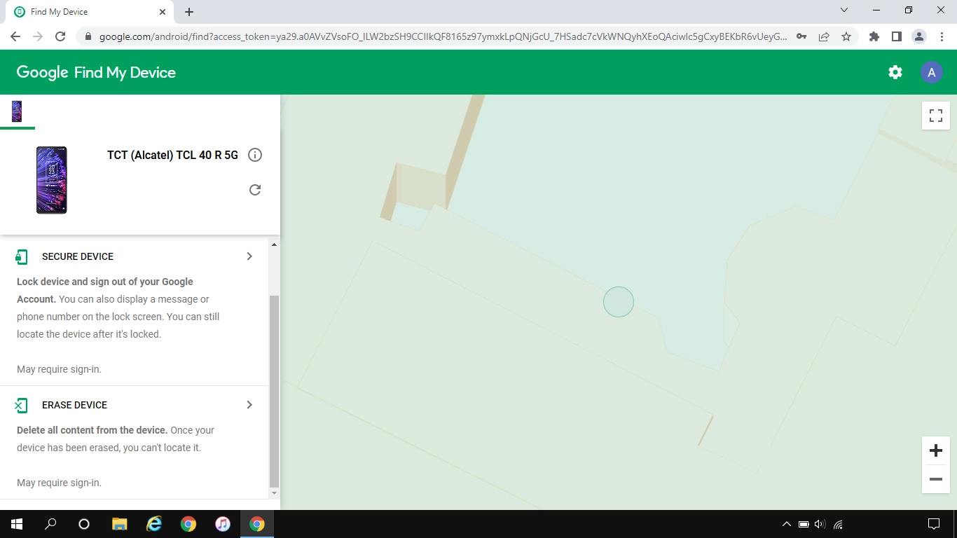 Click ERASE DEVICE and follow the instructions on the screen to delete all phone content. Please note that you will no longer be able to use Find My Device when you've deleted all phone content.
