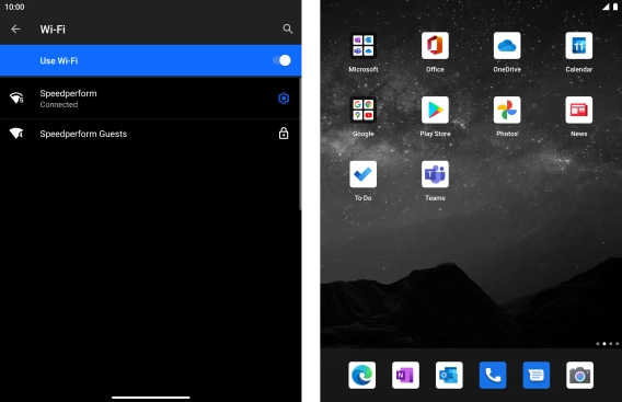 Slide your finger upwards starting from the bottom of the screen to return to the home screen.