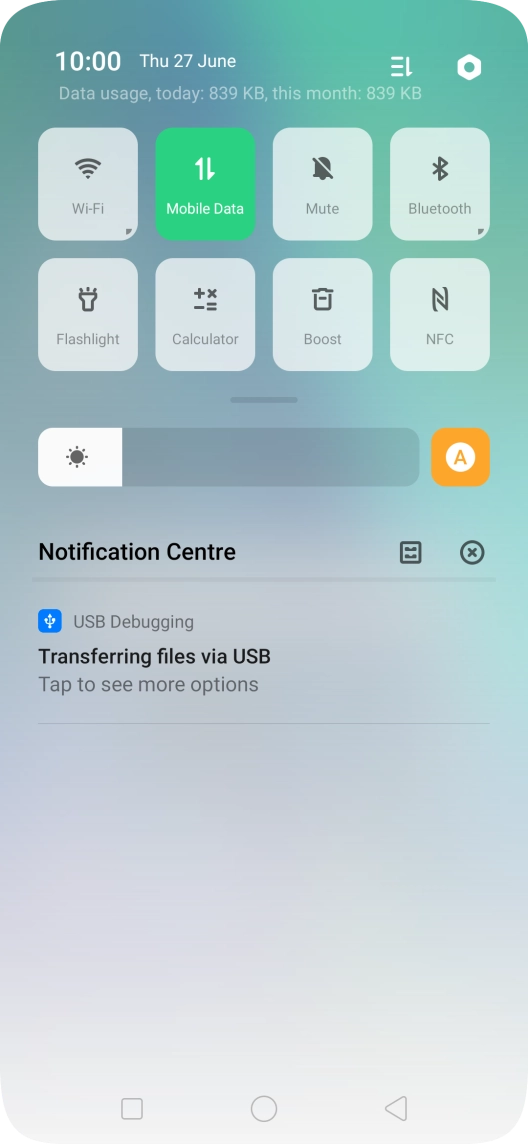 Press Tap to see more options.