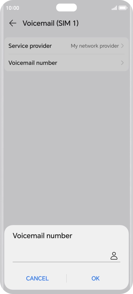 Key in +447953222222 and press OK.