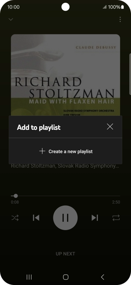 Press Create a new playlist.