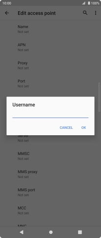Key in eesecure and press OK.