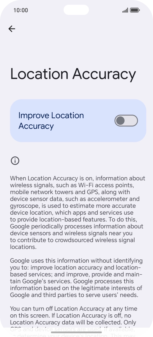 If you press the indicator next to 