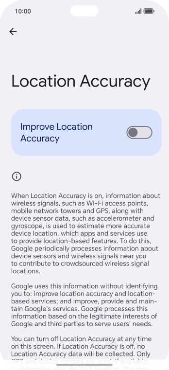 If you press the indicator next to 