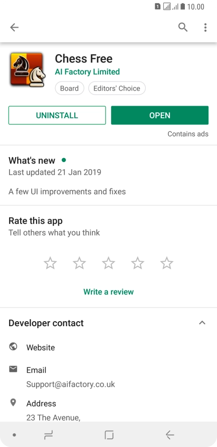 Press the Home key to return to the home screen.