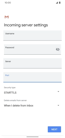 Press the drop down list below 