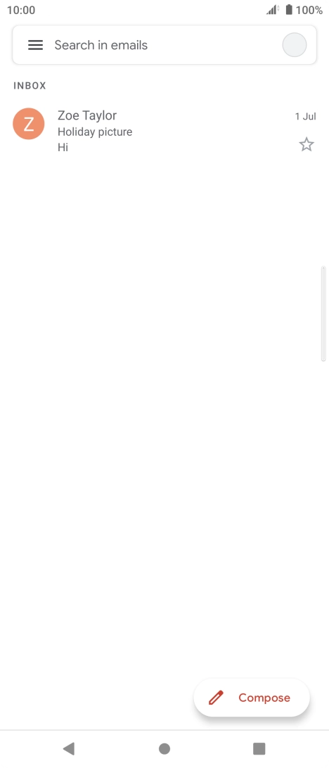 Press the profile icon.