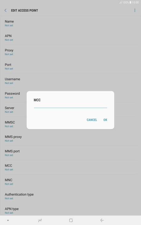 Key in 234 and press OK.