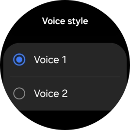 Press the required voice.