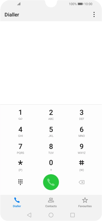 Press the menu icon.