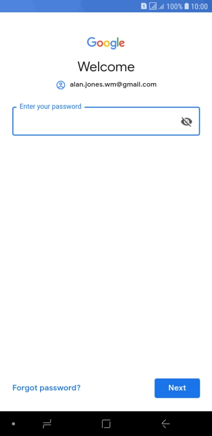 Press the field below 