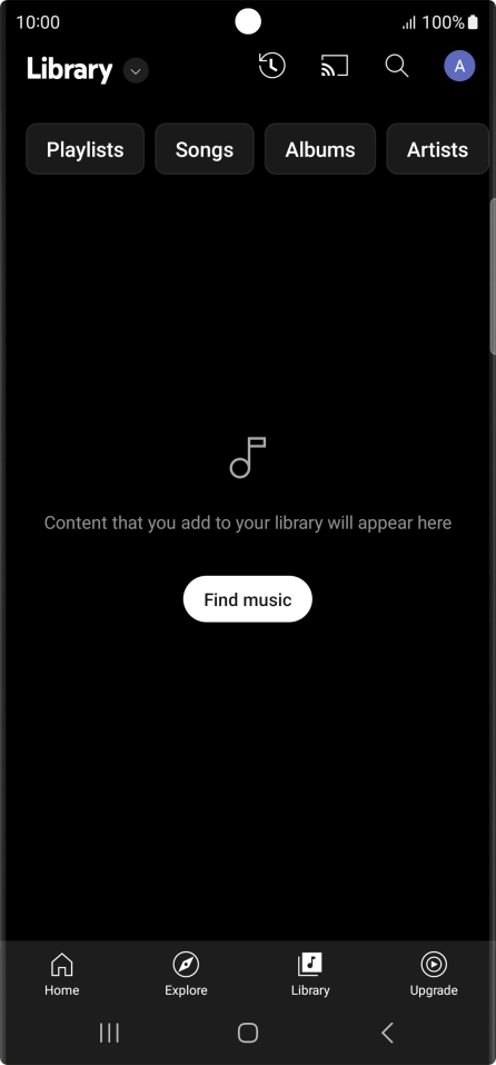 Press the drop down list.