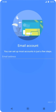Press Email address and key in your email address.
