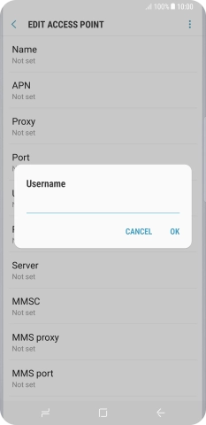 Key in eesecure and press OK.