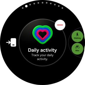 Press the remove widget icon.