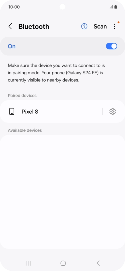 Press the Home key to return to the home screen.